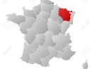 La Carte Politique De La France Avec Les Régions Où Plusieurs Lorraine Est  Mis En Évidence. encequiconcerne Carte De France Avec Les Régions