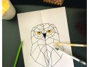 La Chouette Hedwige Symétrique 📐 avec Arts Visuels Symétrie