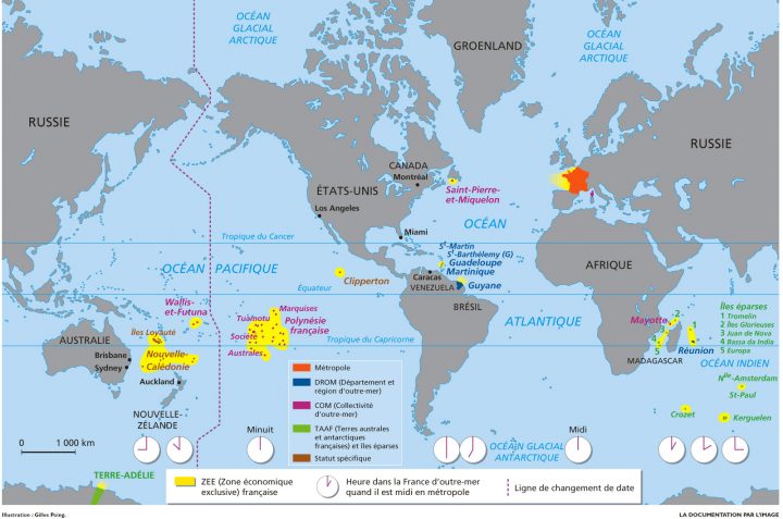 La Délinquance Enregistrée Outre-Mer : Des Situations Très concernant Carte France D Outre Mer