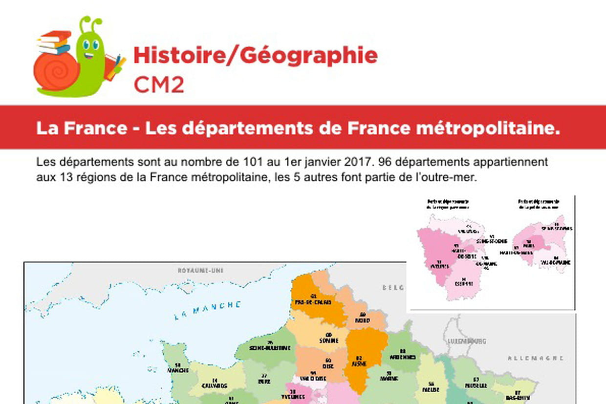 La France, Les Départements De France Métropolitaine destiné Jeux Des Départements Français 