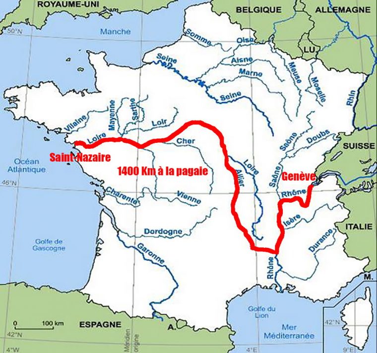 La Grande Traversée, 1400Km En Canoë à Carte Des Fleuves En France