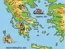 La Grèce Antique Carte Pour Les Enfants - Carte De La Grèce pour Carte Europe Enfant