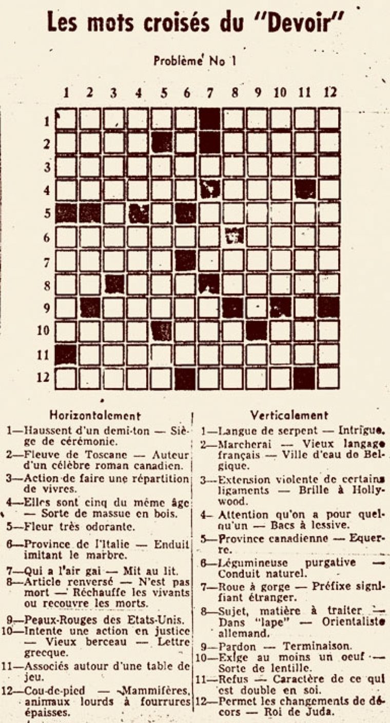 La Grille Des Tordus | Le Devoir pour Grille Sudoku Imprimer