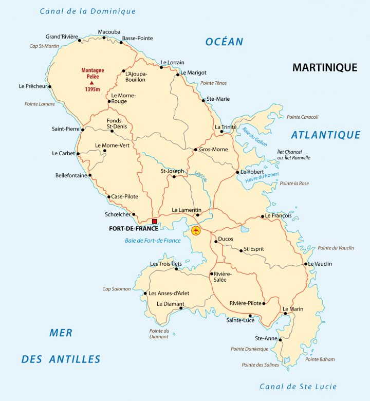 La Martinique, Terre De Bananes – Extra Ordinaire Banane dedans Département D Outre Mer Carte