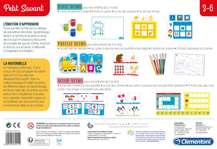 La Maternelle – Clementoni avec Jeux Didactiques Maternelle