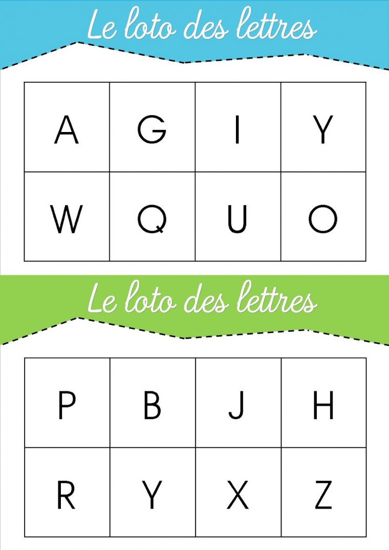 La Maternelle De Laurène: Le Loto Des Lettres intérieur Jeux De Lettres À Imprimer