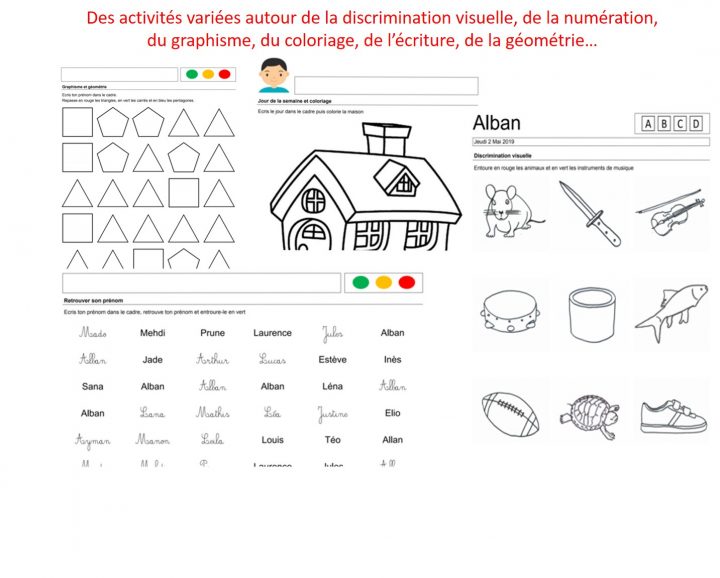 La Maternelle Des Prénoms, Étiquettes Et Activités Autour dedans Feuille D Ecriture Maternelle À Imprimer