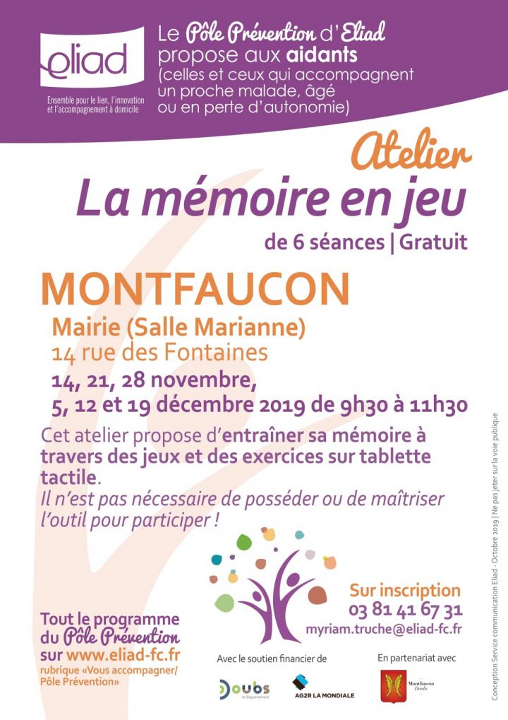 La Memoire En Jeu» : Rencontre, Conference A Montfaucon intérieur Jeux Gratuit De Memoire