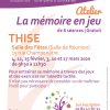 La Memoire En Jeu» : Rencontre, Conference A Thise à Jeux Gratuit De Memoire