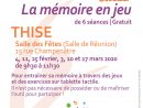 La Memoire En Jeu» : Rencontre, Conference A Thise serapportantà Jeu De Memoire Gratuit