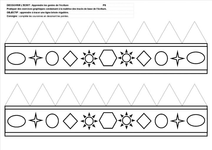 La Petite École Dans La Prairie : La Maternelle De à Fiche Graphisme Ms