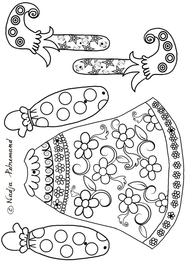 La Petite Lutine À Colorier | Dans Mon Bocal dedans Coloriage Pantin