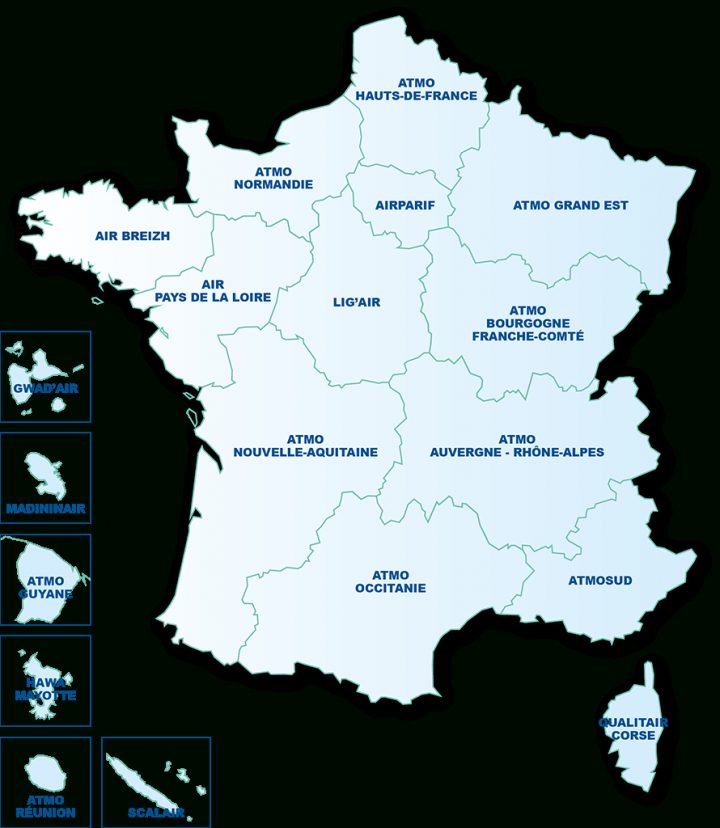 La Qualité De L'air Dans Votre Région – Atmo France à Région Et Département France