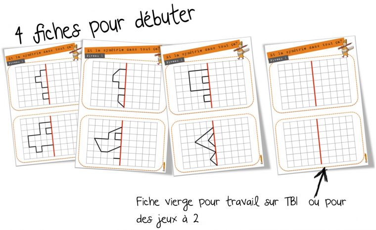 La Symétrie : Entrainement | Bout De Gomme pour Dessin Symétrique A Imprimer