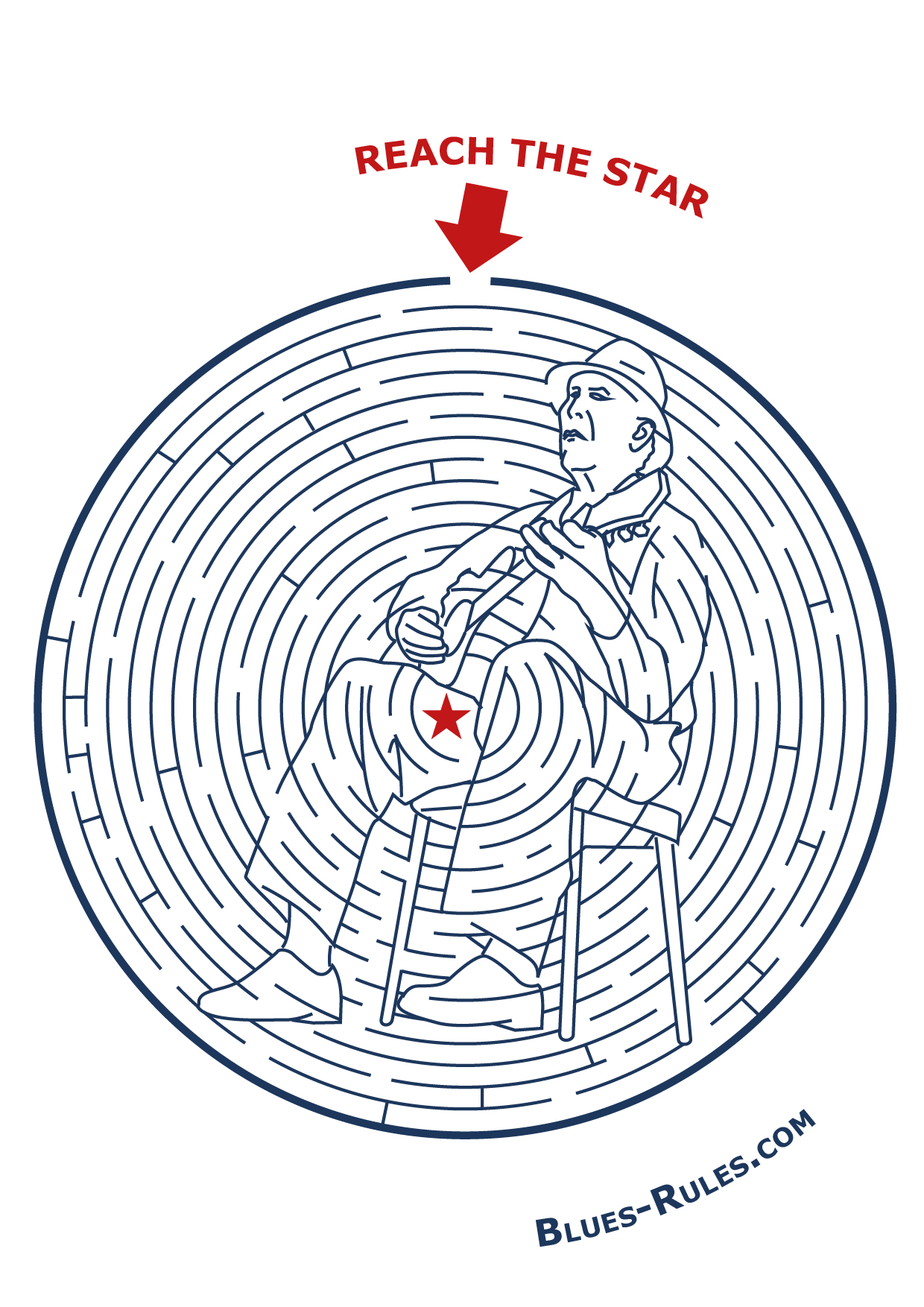 Labyrinthe – Blues Rules à Labyrinthe Difficile