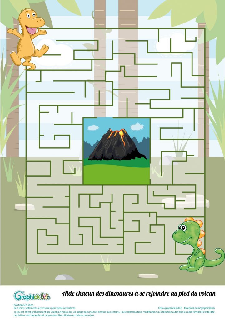 L'activité Du Mercredi : Le Labyrinthe Des Dinosaures pour Jeux De Labyrinthe Gratuit