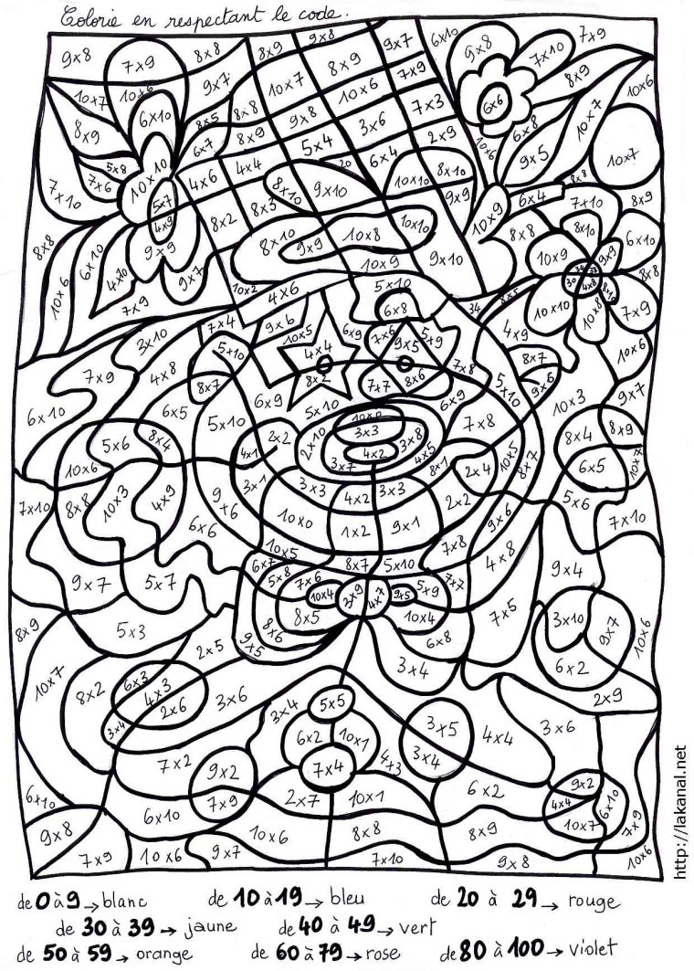 Lakanal : Coloriages Magiques En Mathématiques Pour Les encequiconcerne Coloriage Magique Gs À Imprimer