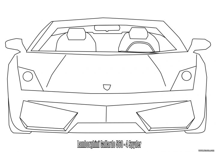 Lamborghini Gallardo : Coloriage Lamborghini Gallardo À destiné Ferrari A Colorier