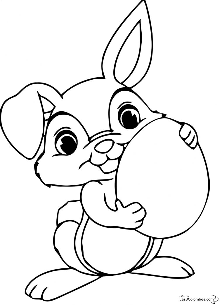 Lapin #105 (Animaux) – Coloriages À Imprimer avec Dessin De Lapin A Imprimer