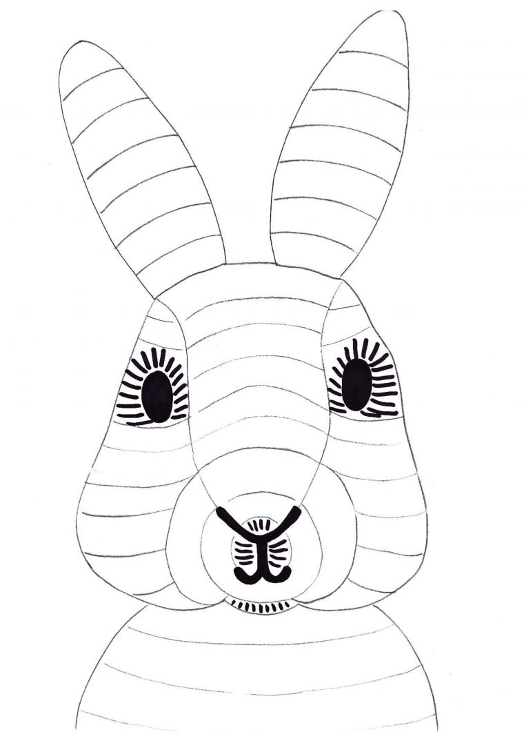 Lapin Graphique | Jouonsensemble concernant Dessin De Lapin A Imprimer