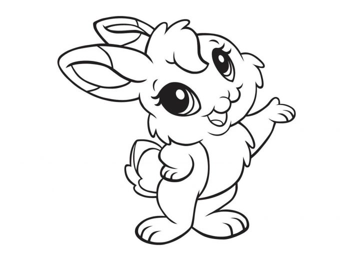 Lapin Heureux – Coloriage De Lapins – Coloriages Pour Enfants serapportantà Lapin Crétin À Colorier