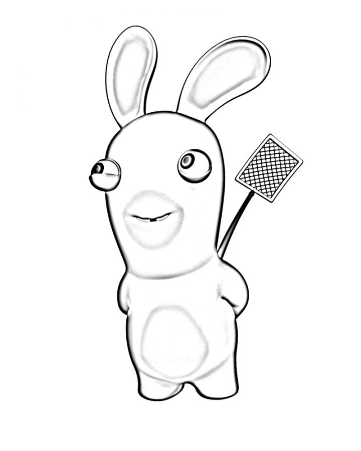 Lapins Crétins (Jeux Vidéos) – Coloriages À Imprimer à Lapin Crétin À Colorier