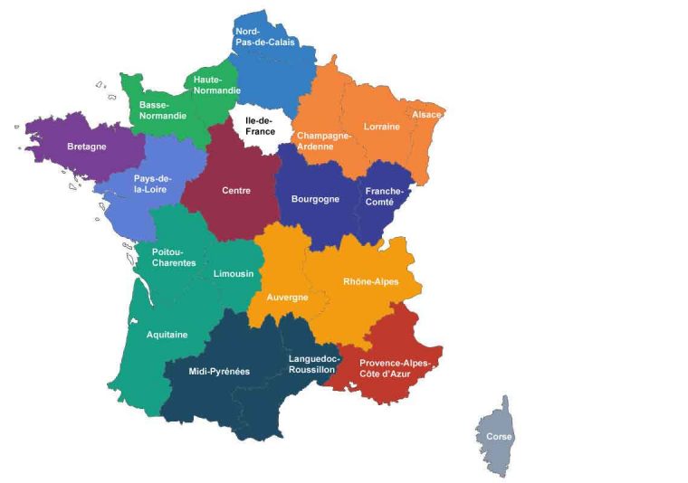 L'assemblée Donne Son Feu Vert À La France À 13 Régions à Nouvelle Carte Des Régions De France