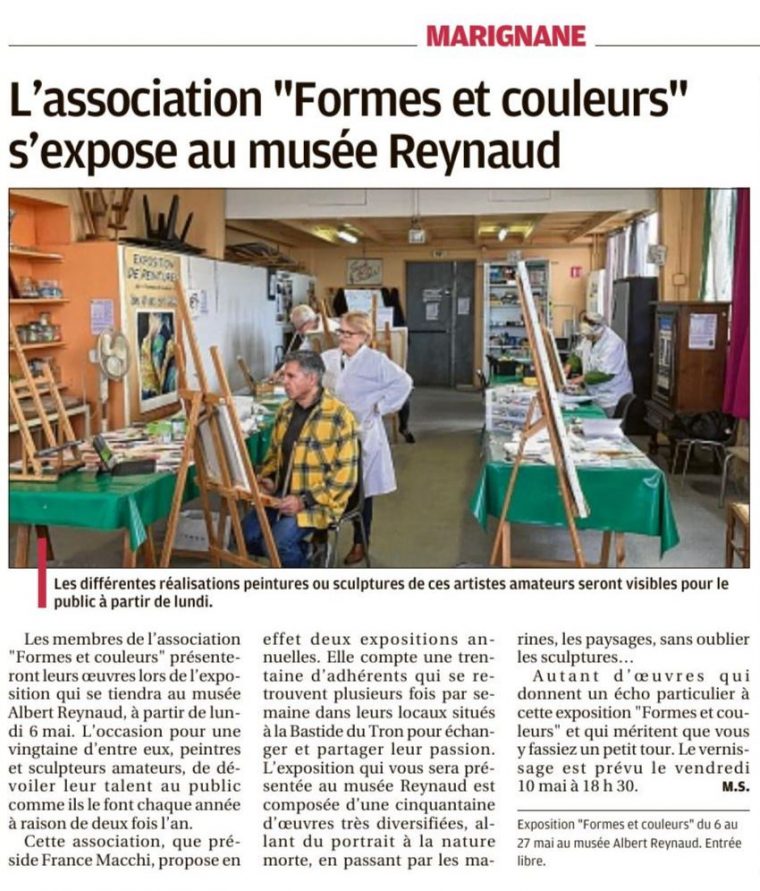 L'association "formes Et Couleurs" S'expose Au Musée Reynaud serapportantà Association De Formes