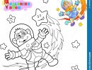 L'astronaute Mignon De Singe Vole Parmi Livre De Coloriage D encequiconcerne Coloriage Astronaute