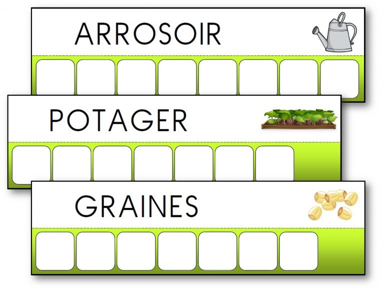 L'atelier Des Mots Des Outils Du Jardinier – Activité dedans Jeux De Lettres À Imprimer