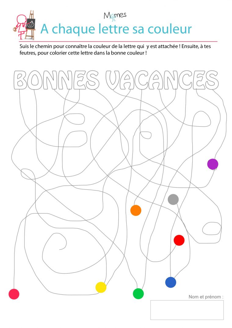 Le Circuit Des Vacances – Exercice De Graphisme | Jeux A à Cahier De Vacances Moyenne Section A Imprimer