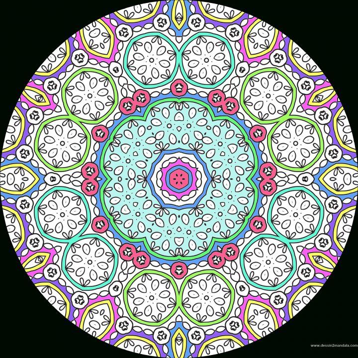 Le Coloriage Anti Stress Pour Adulte En Ligne – Dessin De tout Mandala À Colorier Adulte