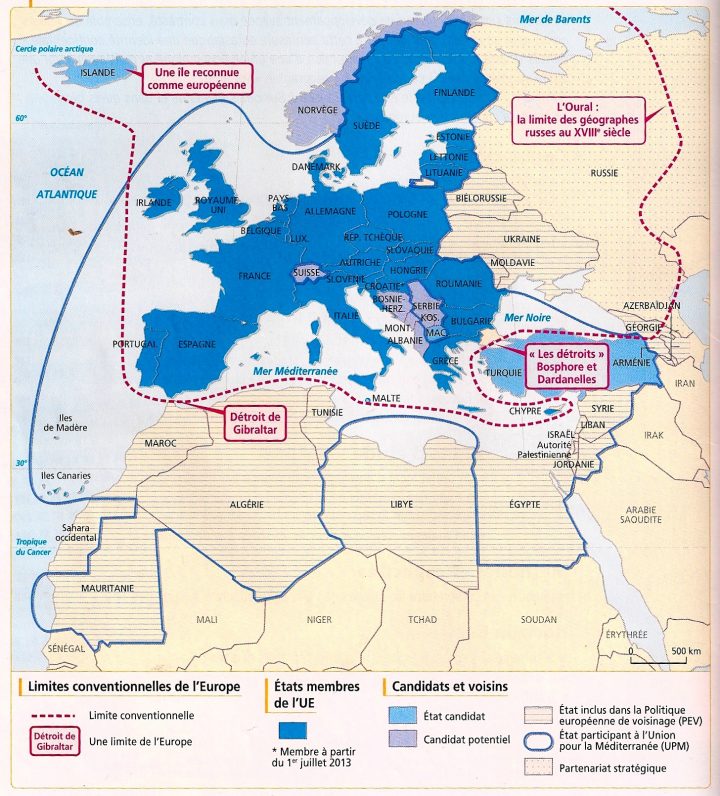 Le Continent Européen, Ses Divisions Et Ses Limites – Profs à Carte Europe De L Est