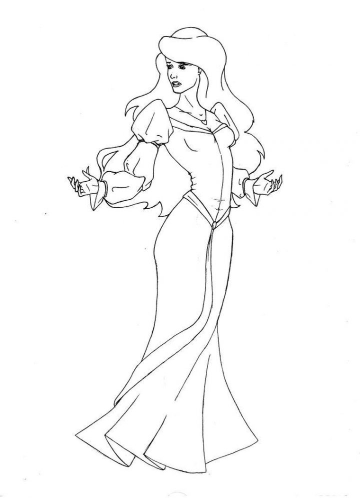 Le Cygne Et La Princesse Coloriage | Coloriages À Imprimer avec Coloriage Dora Princesse