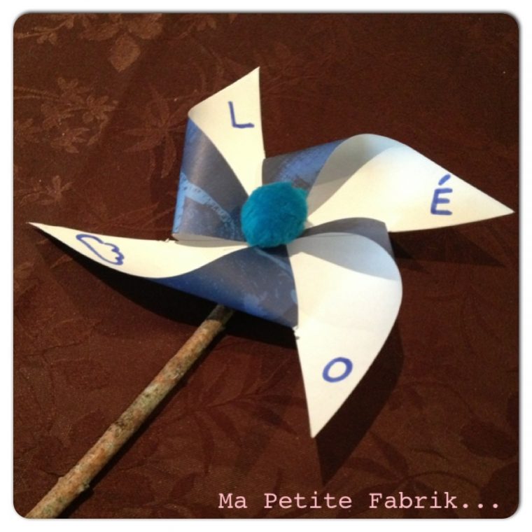 Le Diy Du Mercredi Créer Un Moulin À Vent En Papier tout Activité Fille 6 Ans