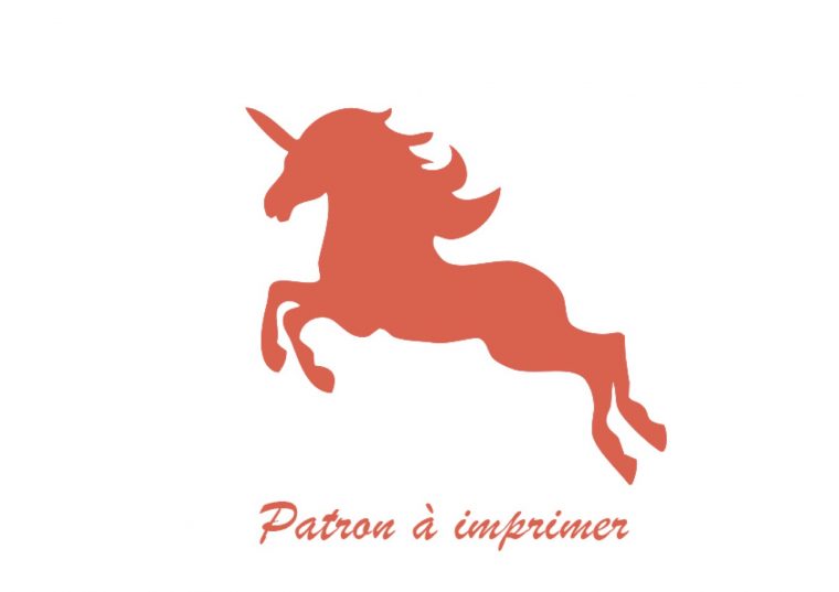 Le Gabarit Du Marque-Page Licorne Par Tête À Modeler encequiconcerne Marque Page Gratuit À Imprimer