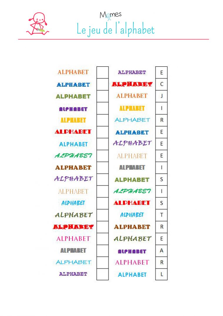 Le Jeu De L'alphabet – Momes à Jeux Pour Apprendre L Alphabet