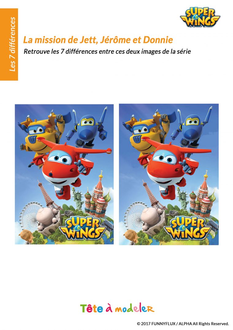 Le Jeu Des 7 Différences Super Wings pour Jeux Des 7 Erreurs Gratuit