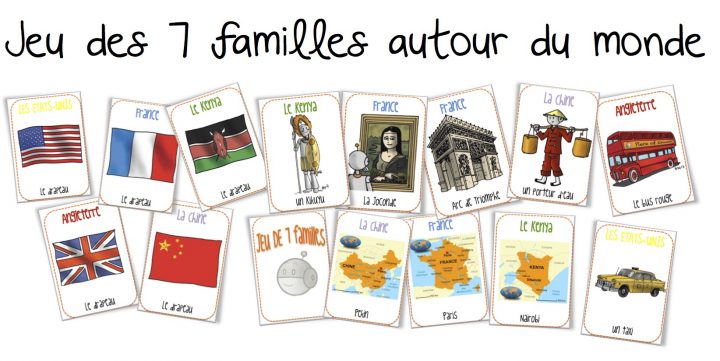 Le Jeu Des 7 Familles Autour Du Monde | Bout De Gomme à Jeu En Anglais À Imprimer