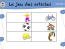 Le Jeu Des Articles - La Classe De Luccia ! concernant Jeux Maternelle Moyenne Section