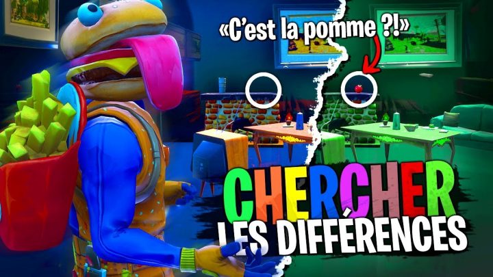 Le Jeu Des Différences Sur Fortnite Créatif ! pour Chercher Les Differences