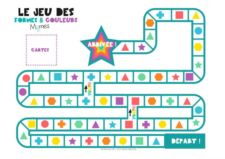 Le Jeu Des Formes Et Des Couleurs | Jeux A Imprimer, Jeu De à Jeux Éducatifs À Imprimer Collège