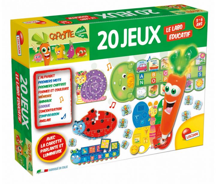 Le Labo Educatif Carotte Magique 20 Jeux pour Jeu Educatif 3 Ans