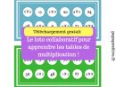 Le Loto Collaboratif Des Multiplications (Téléchargement dedans Tables De Multiplication Jeux À Imprimer