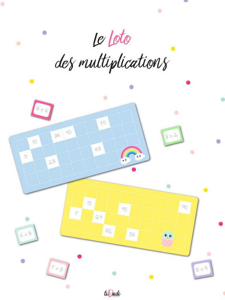 Le Loto Des Multiplications : Un Jeu De Tables De serapportantà Jeux Ce2 À Imprimer