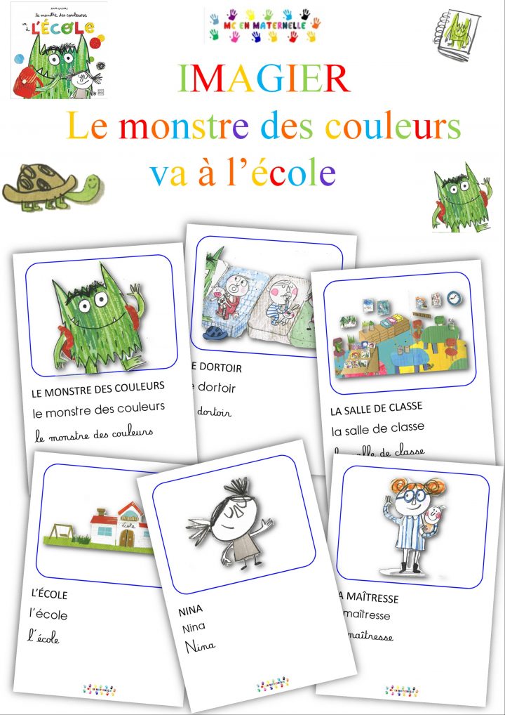 Le Monstre Des Couleurs Va À L'école : Imagier – Mc En à Apprendre Les Couleurs En Maternelle