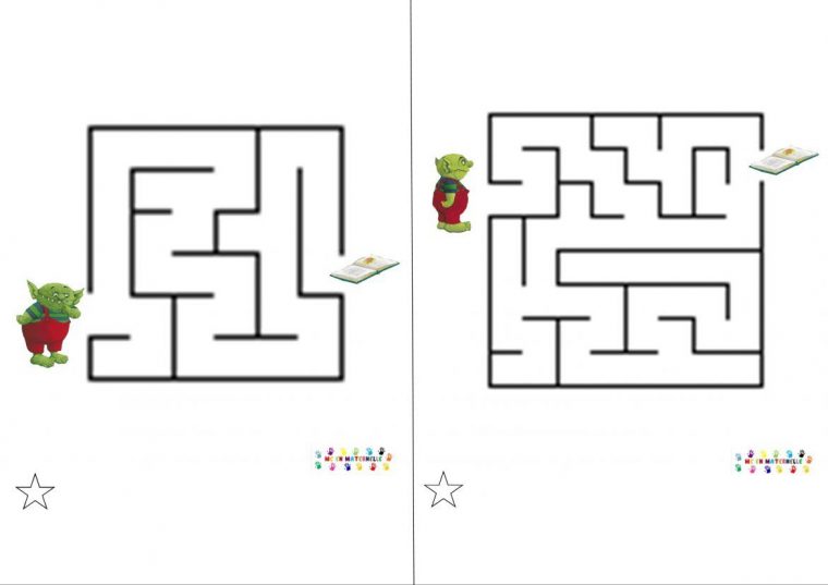 Le Petit Ogre Qui Veut Aller À L'école : Labyrinthes tout Labyrinthe Difficile