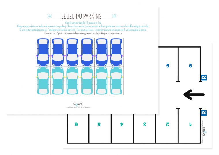 Le P'tit Jeu Du Parking – Momes tout Jeux De Voiture Pour Petit