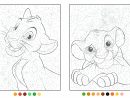 Le Roi Lion - Coloriages Magiques - Trompe-L'oeil - Disney à Coloriage Magique 4 Ans