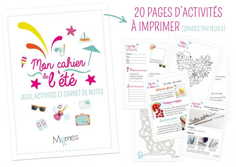 Le Super Cahier Vacances Pour Enfants À Imprimer ! | Cahier avec Carnet De Vacances À Imprimer